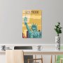 WALLXPERT Dekorativna slika od kaljenog stkala, New York (UV1027) 30 x 45cm - slika 3