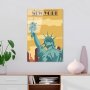 WALLXPERT Dekorativna slika od kaljenog stkala, New York (UV1027) 30 x 45cm - slika 1