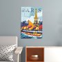 WALLXPERT Dekorativna slika od kaljenog stakla, PARIS (UV 1019) 30 x 45cm - slika 3
