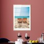 WALLXPERT Dekorativna slika od kaljenog stakla BEACH (UV 1048) 30 x 45 cm - slika 2