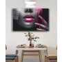 WALLXPERT Dekoraitvna slika od kaljenog stakla LIPS (0524) 72 x 46cm - slika 1