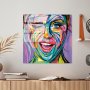 WALLXPERT Dekorativna slika od kaljenog stakla SMILE (UV 845) 50 x 50 cm - slika 3