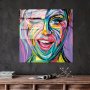 WALLXPERT Dekorativna slika od kaljenog stakla SMILE (UV 845) 50 x 50 cm - slika 1
