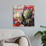 WALLXPERT Dekorativna slika od kaljenog stakla LOKERS (UV 838) 50 x 50 cm - slika 3