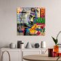 WALLXPERT Dekorativna slika od kaljenog stakla COOL (UV 817) 50 x 50cm - slika 1