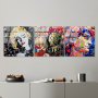 WALLXPERT Dekorativna slika od kaljenog stakla APST (UV 857) 50 x 50cm, 3 dela - slika 2