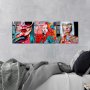 WALLXPERT Dekorativna slika od kaljenog stakla FACES (UV 858) 50 x 50cm - slika 1