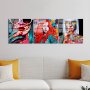 WALLXPERT Dekorativna slika od kaljenog stakla FACES (UV 858) 50 x 50cm - slika 2
