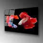 WALLXPERT Dekorativna slika od kaljenog stakla FISHES (UV 167) 70 x 100 cm - slika 1