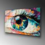 WALLXPERT Dekorativna slika od kaljenog stakla EYE (UV 179) 70 x 100 cm - slika 1