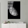 WALLXPERT Dekorativna slika od kaljenog stakla MOON (UV 200) 70 x 100cm - slika 2