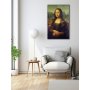 WALLXPERT Dekoraitvna slika od kaljenog stakla Mona Liza (0721) 72 x 46 cm - slika 1