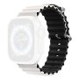 MOYE Zamenska narukvica za Moye Kronos 4 pametni sat 44/45/49mm White/Black - slika 1