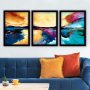 WALLXPERT Uramljena slika iz 3 dela RELAX (3SC33) - slika 1