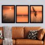 WALLXPERT Uramljena slika iz 3 dela SUNSET (3SC55) - slika 1