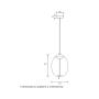 HOME LIGHT Visilica Luna 299 (10908) - slika 2