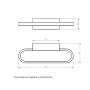HOME LIGHT Zidna lampa LUNA 321 - slika 3