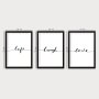 WALLXPERT Dekorativna slika 3 LIFE, LOVE, LAUGH - slika 2