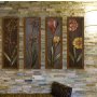 WALLXPERT Dekorativna slika iz 4 dela , FLOWERS - slika 1