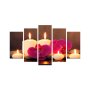 WALLXPERT Dekorativna slika od 5 delova CANDLE - slika 2