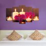 WALLXPERT Dekorativna slika od 5 delova CANDLE - slika 1