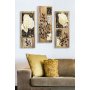 WALLXPERT Dekorativna slika, 3 dela, MDF0047 - slika 1