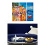 WALLXPERT Dekorativna slika iz 3 dela AMALFI, (MDF285852095) - slika 1
