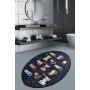 Conceptum Hypnose Tepih Black Cats Oval DJT ( 60 x 90 cm ) - slika 1