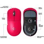 LOGITECH G Pro X Superlight 2 LightSpeed Wireless Gaming Mouse, Magenta - slika 3