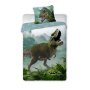 BALOO Posteljina za decu Dino T-Rex Zeleni 160x200+70x80cm - slika 2