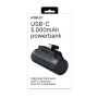 CELLY Power Bank Compact od 5000mAh eksterna baterija u CRNOJ boji - slika 2