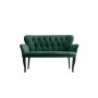 Atelier del Sofa Sofa dvosed Paris Black Wooden Sea Green OUTLET - slika 2