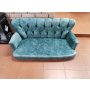 Atelier del Sofa Sofa dvosed Paris Black Wooden Sea Green OUTLET - slika 3