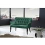 Atelier del Sofa Sofa dvosed Paris Black Wooden Sea Green OUTLET - slika 1