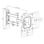Xwave Zidni TV nosač 23'' do 43'' TILT/ARM - slika 4