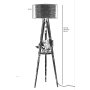 OPVIQ Podna lampa Sehbalı Tripod 534LUN2177 - slika 4