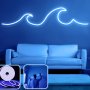 OPVIQ Zidna LED dekoracija Wave Large Blue - slika 1