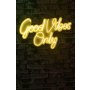 WALLXPERT Zidna LED dekoracija Good Vibes Only 2 Yellow - slika 3