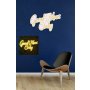 WALLXPERT Zidna LED dekoracija Good Vibes Only 2 Yellow - slika 4