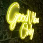 WALLXPERT Zidna LED dekoracija Good Vibes Only 2 Yellow - slika 1