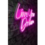 WALLXPERT Zidna LED dekoracija Live Your Dream Pink - slika 2