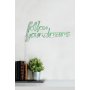 WALLXPERT Zidna LED dekoracija Follow Your Dreams Green - slika 5