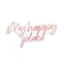 WALLXPERT Zidna LED dekoracija My Happy Place Pink - slika 5