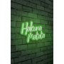 WALLXPERT Zidna LED dekoracija Hakuna Matata Green - slika 2