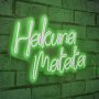 WALLXPERT Zidna LED dekoracija Hakuna Matata Green - slika 1