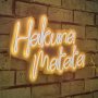WALLXPERT Zidna LED dekoracija Hakuna Matata Yellow - slika 1