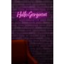 WALLXPERT Zidna LED dekoracija Hello Gorgeous Pink - slika 4