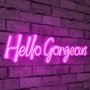 WALLXPERT Zidna LED dekoracija Hello Gorgeous Pink - slika 1