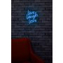 WALLXPERT Zidna LED dekoracija Live Laugh Love Blue - slika 4