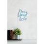 WALLXPERT Zidna LED dekoracija Live Laugh Love Blue - slika 5